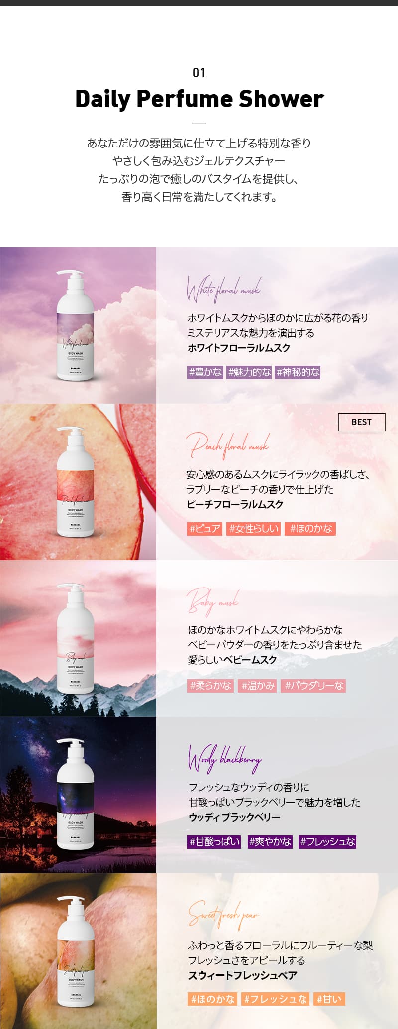 【バナナル(BANANAL)】パフュームドボディウォッシュ500ml 