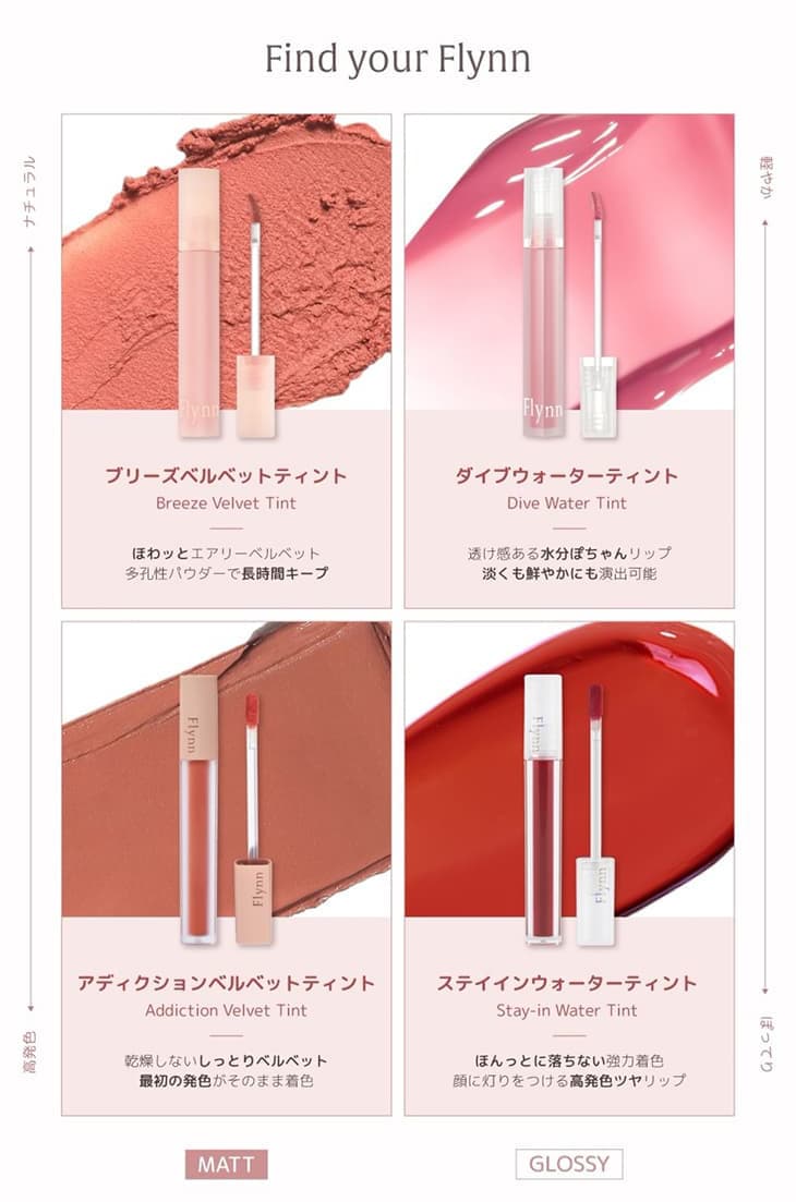 【Flynn(フリン)】アディクションベルベットティント(Addiction Velvet Tint)