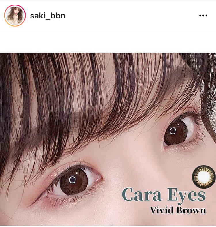 キャラアイヴィヴィッドブラウン着画　saki_bbn