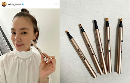 浅見れいなさんCLICKAメイクブラシレポ