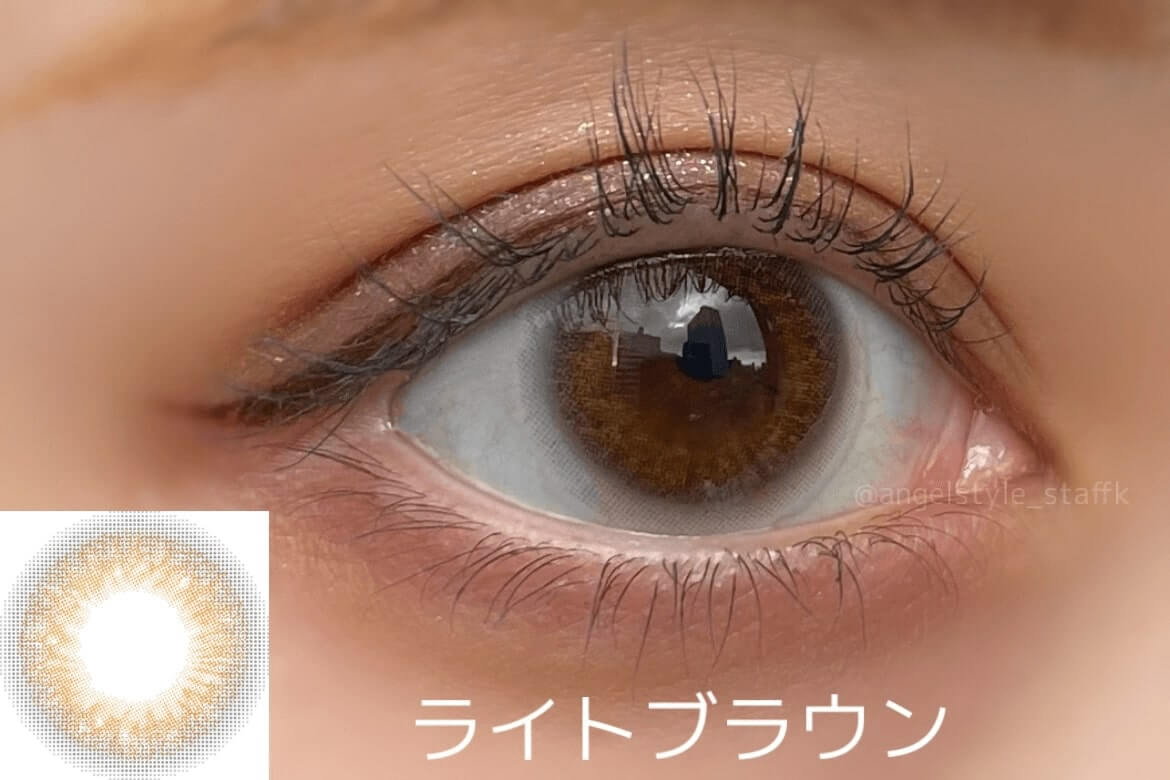 板野友美イメージモデルのシークレットキャンディマジックマンスリーのライトブラウン着画レポ