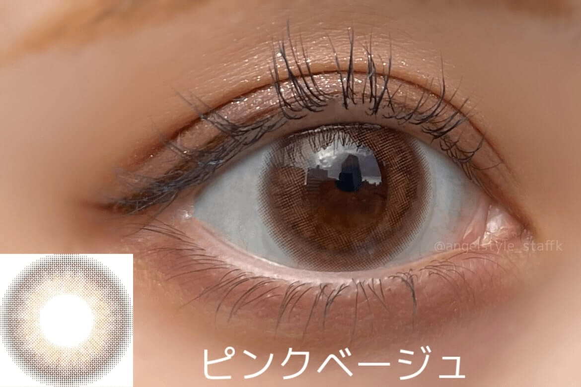 板野友美イメージモデルのシークレットキャンディマジックマンスリーのピンクベージュ着画レポ