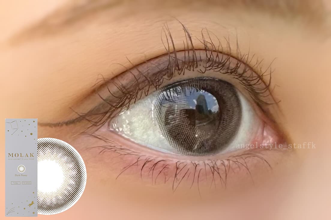 LE SSERAFIM（ルセラフィム）宮脇咲良イメージモデルMOLAK（モラク）ワンデー新色「ダークピオニー」装用画像カラコンレポ