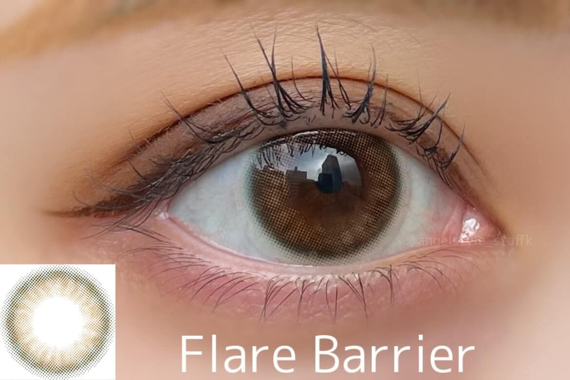 レヴィアブルーライトバリア（ブルーライトカットカラコン）のフレアバリア装用レポ