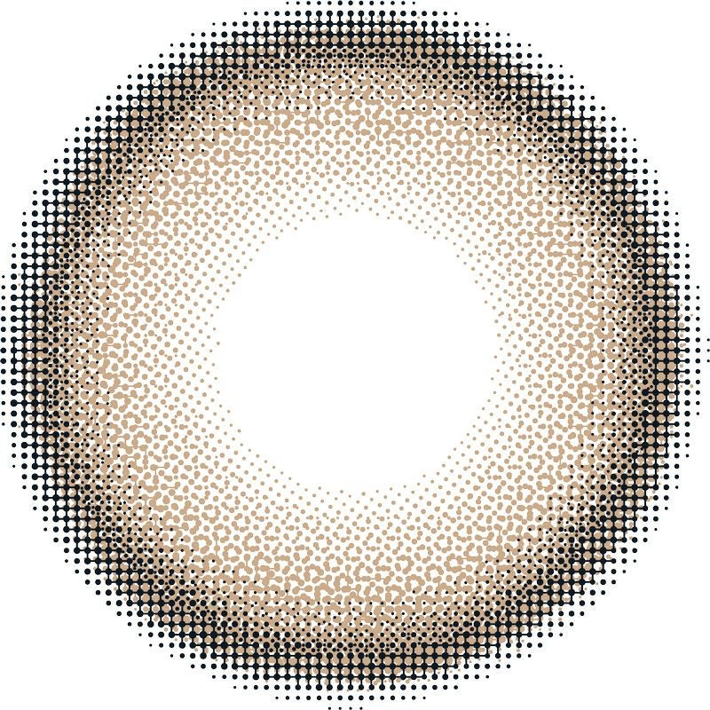 ラテベージュ-レンズ画像-シークレットキャンディーマジックワンデー