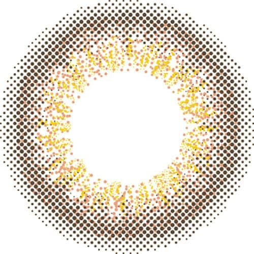 キャメルブラウン-レンズ画像-ルースシフォンZERU 2ウィーク