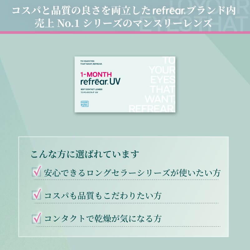 ワンマンスリフレア(1month Refrear)6枚入商品説明1