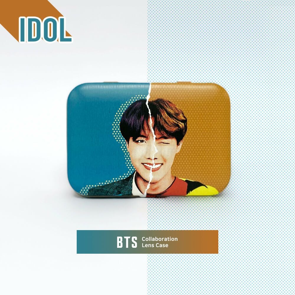 公式BTSアクリルフォトフレーム #BTS限定#コンタクトレンズケース付き フォトカード付】MTPR x BTS LENS CASE（レンズケース/カラコンケース