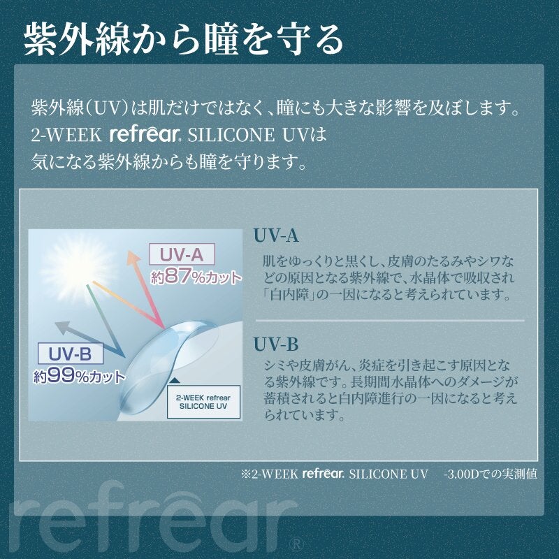 2week Refrear シリコーンUV-詳細