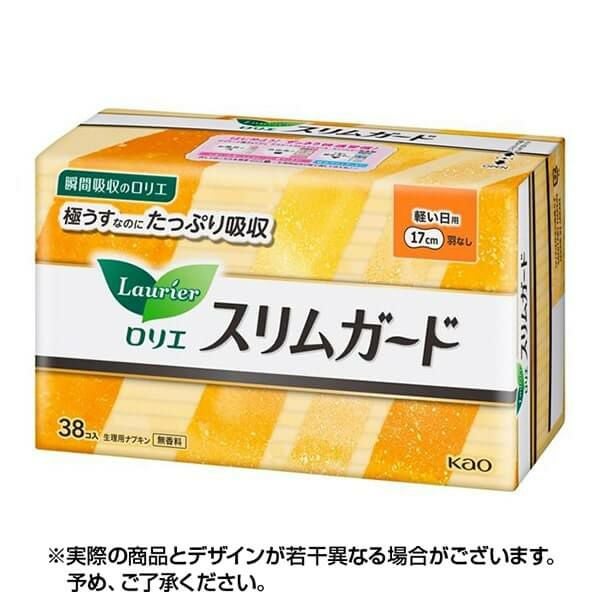 ロリエ スリムガード 軽い日用 羽なし (17cm×38枚入) 