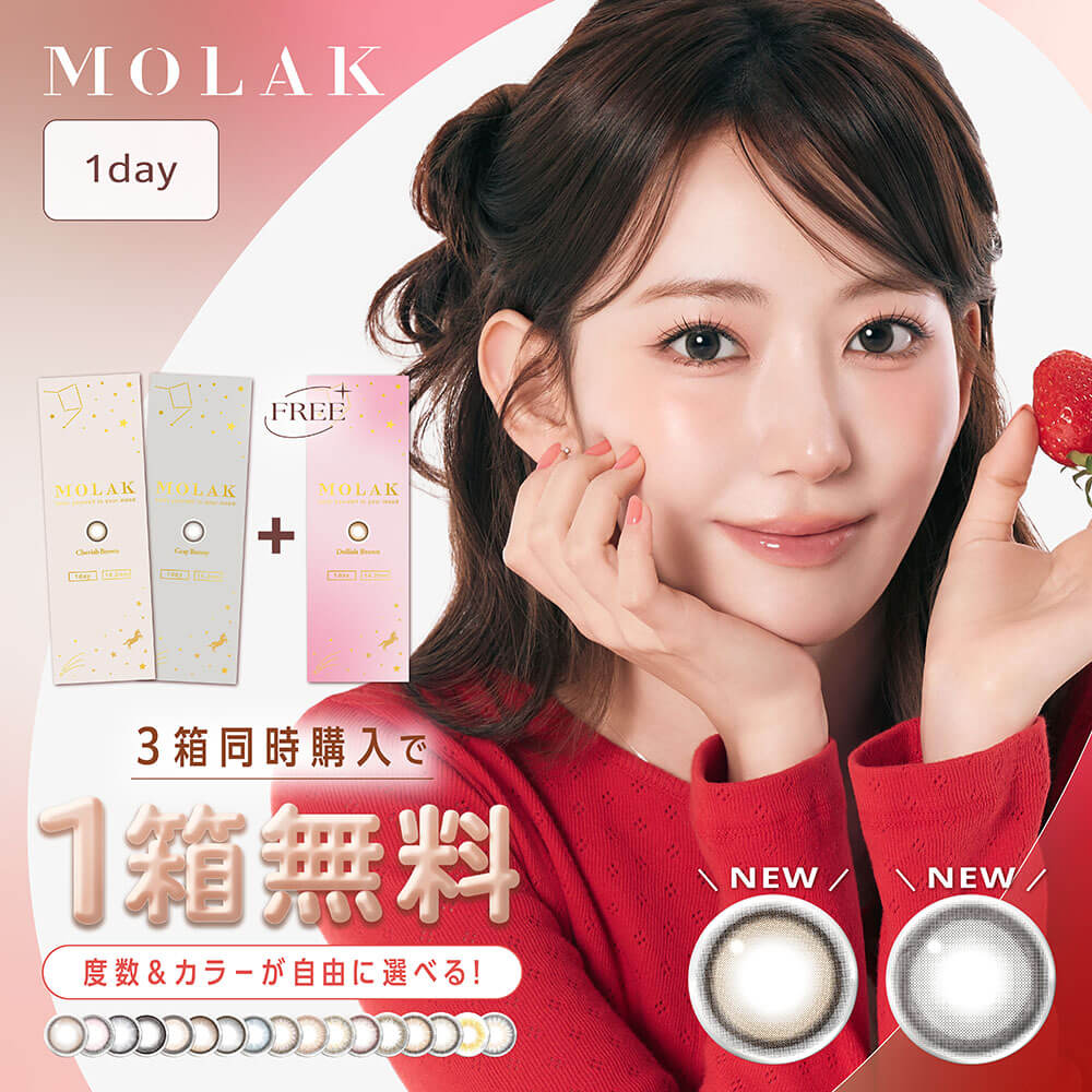 MOLAK(モラク)ワンデー【ドーリッシュグレー】｜カラコン 宮脇咲良