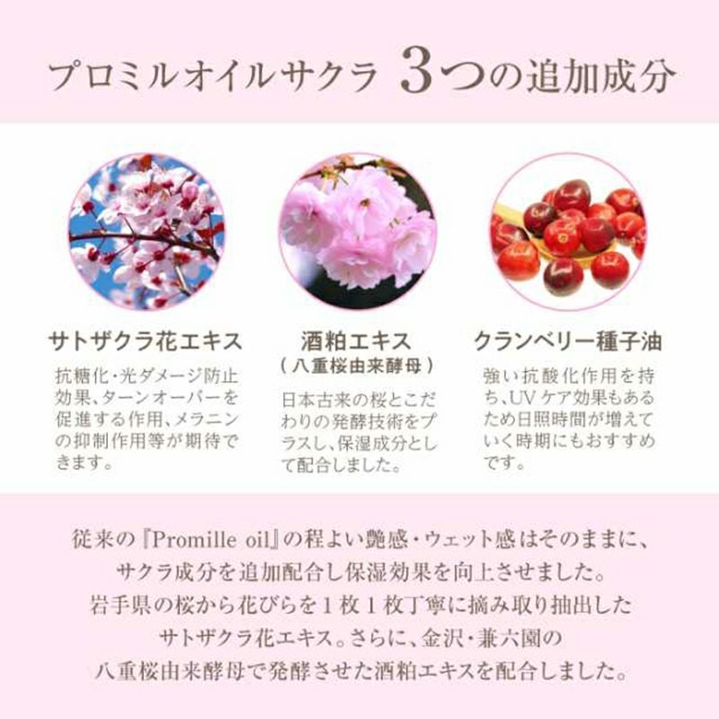 【MUCOTA(ムコタ)】Promille(プロミル) オイル(サクラ)150ml 