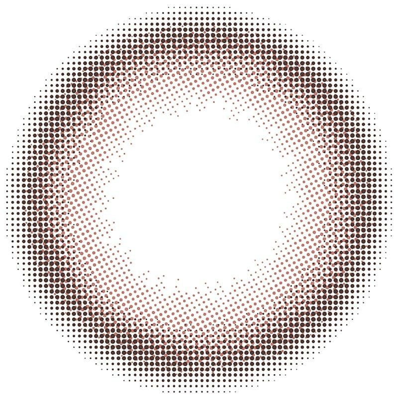 トパーズ ワンデー(TOPARDS 1DAY）10枚入[クリームローズ] -レンズ画像