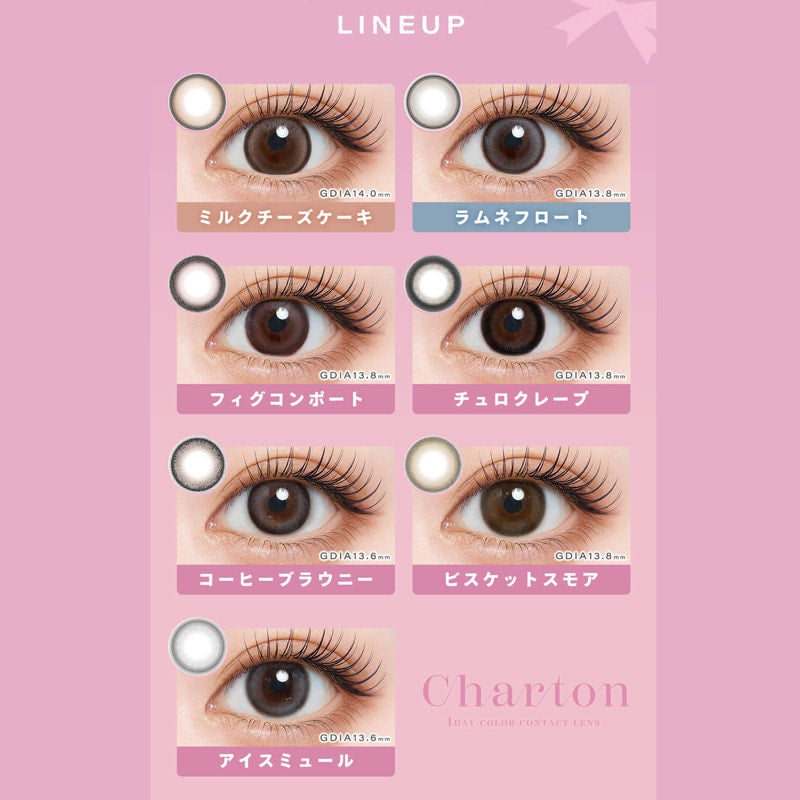 シャルトンワンデー(charton 1day) -本田紗来カラコン-本田三姉妹-ほんださらカラコン-Rayモデル-シャルトンワンデー