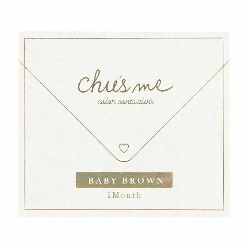 チューズミーマンスリー (chusme 1month) 2枚入[ベイビーブラウン] 