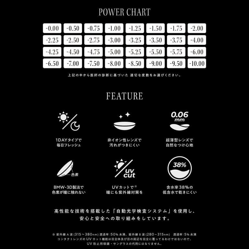 アンヴィ ワンデーUV (envie　1day UV) 10枚入[マルーンブラック] 