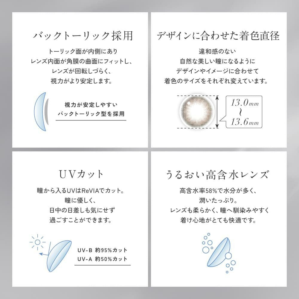 【CYL-0.75/AXIS90°】レヴィア トーリック ワンデー サークル(ReVIA TORIC 1day CIRCLE）10枚入-LESSERAFIM-キムチェウォン-チェウォン-レヴィア乱視カラコン