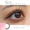 ミルクヘイズ-レポ-シーワンマンス(SIE 1month) 2枚入-TWICEMOMO-回らない水光カラコン-シリコーンハイドロゲル素材 