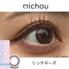 リッチローズレポ-ミシュー（michou）10枚入-カラコン-太フチカラコン