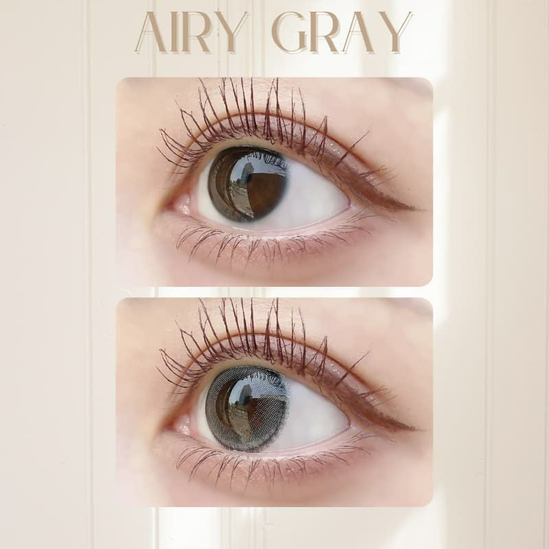 グレーカラコン2ウィーク-エンジェルアイズ2weekUVMエアリーグレーレポ