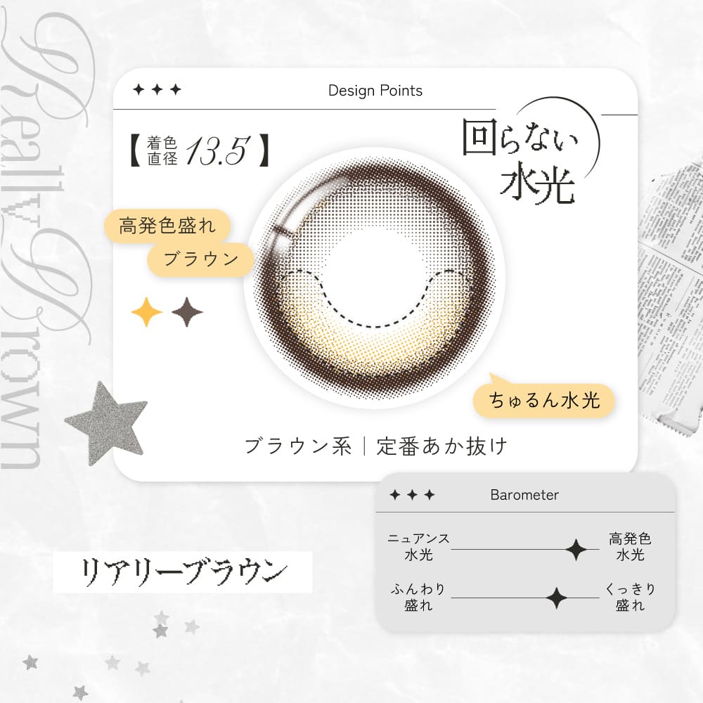リアリア (RIARIA 1day) 10枚入[リアリーブラウン] 米澤りあカラコン