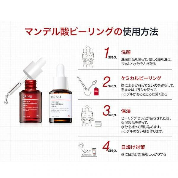 【DR.WU(ドクター・ウー)】マンデリック インテンシブ リニューアル セラム 18％ 15ml 