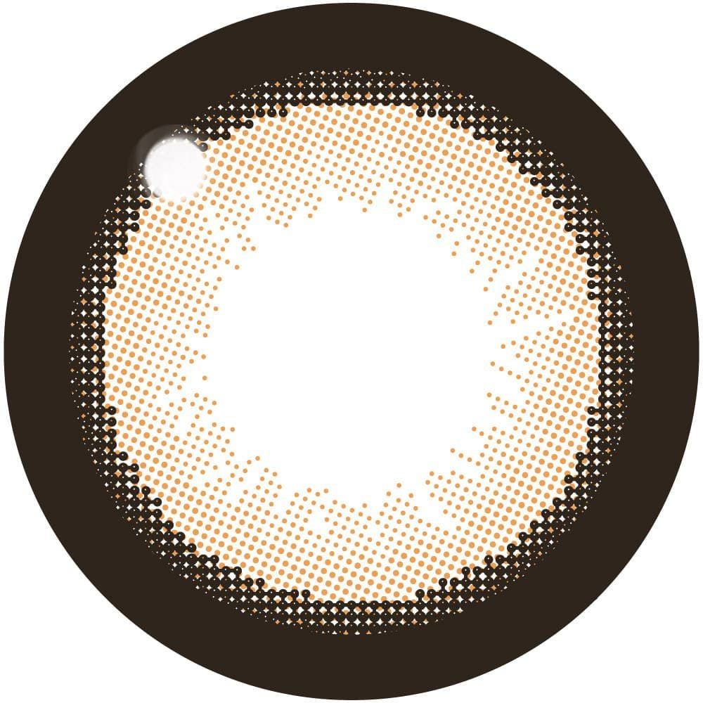 NO.3ブラウン-レンズ画像-【CYL-1.25/AXIS180°】シークレットキャンディーマジックトーリック 10枚入 