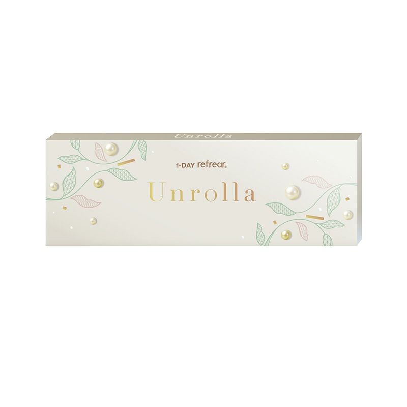 シリコーン素材-回らない水光カラコン-ワンデーリフレアアンローラ(Unrolla)10枚入 -パッケージ