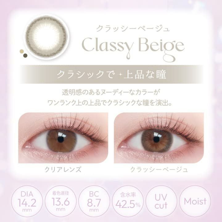 ビュームワンデー(Viewm 1day) 10枚入[クラッシーベージュ] -平松想乃-ひらまつその