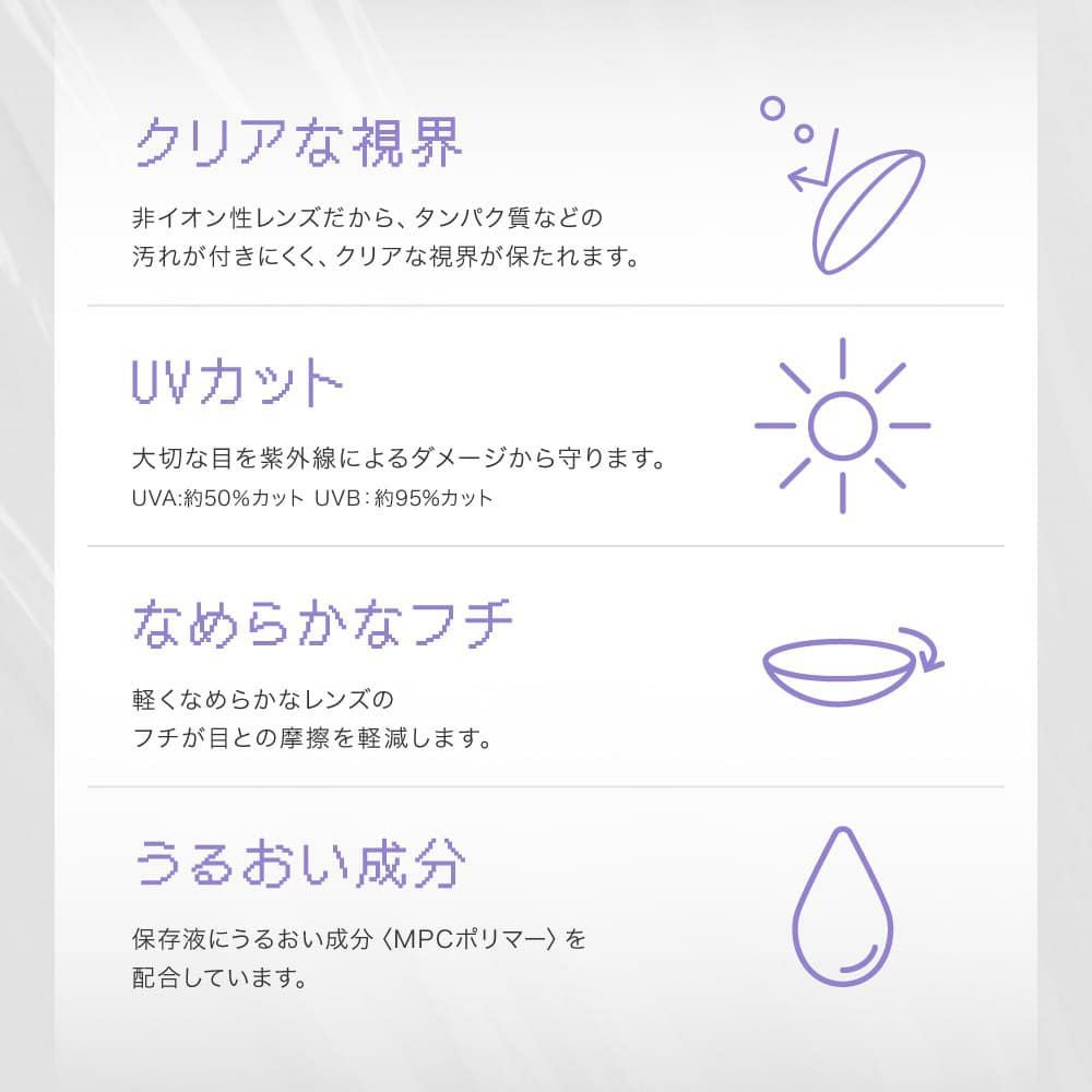 リアリア ワンマンス(RIARIA 1month) 2枚入[リアリーブラウン] -米澤りあ-マンスリーカラコン-1ヶ月カラコン