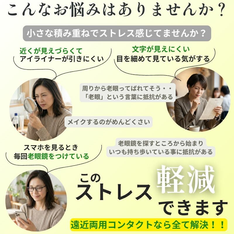 ★遠近両用(遠視プラス度数)★ピュアアイズワンデーマルチフォーカル 30枚入 