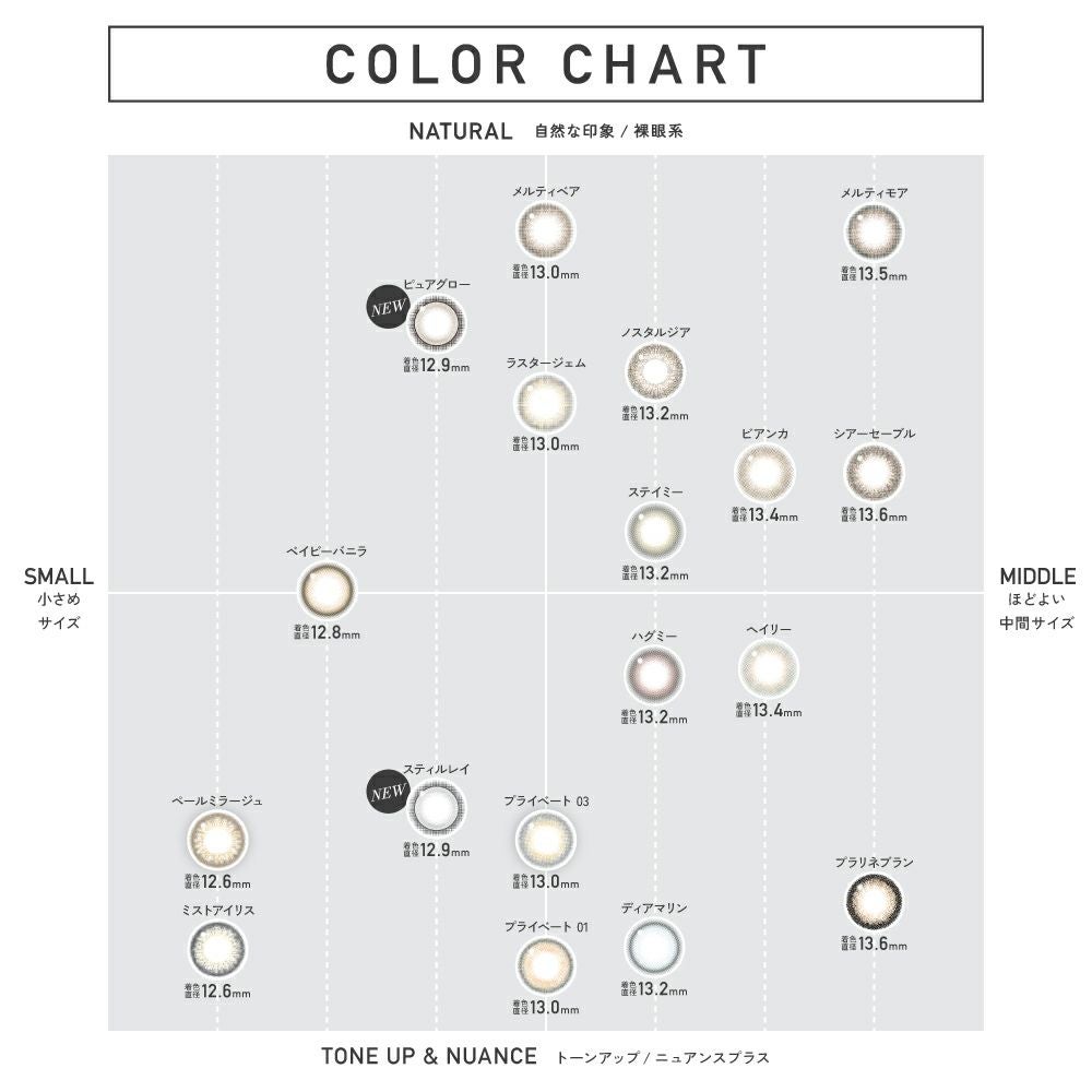 レヴィアワンデーカラー(ReVIA) 10枚入[ピュアグロー] -LESSERAFIMキムチェウォン-チェウォン-レヴィアカラコン