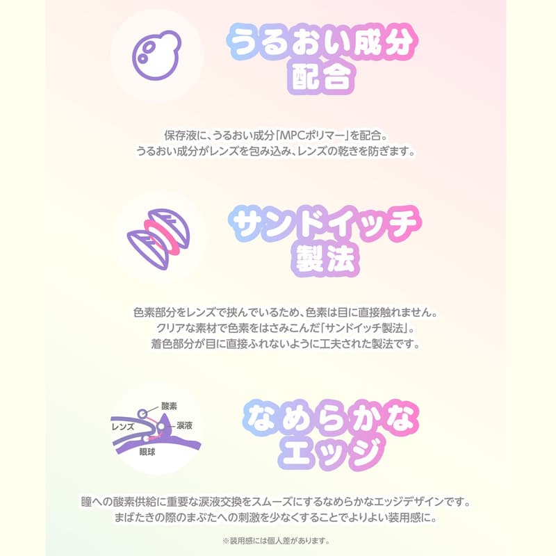 ノックノック×サンリオ ワンデー(KnockKnock×SANRIO) 10枚入-サンリオカラコンワンデー-ノックノックカラコンワンデー-ノックノックサンリオ